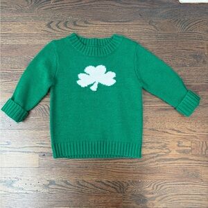 Shamrock green sweater. Like new. Size 24 months.
